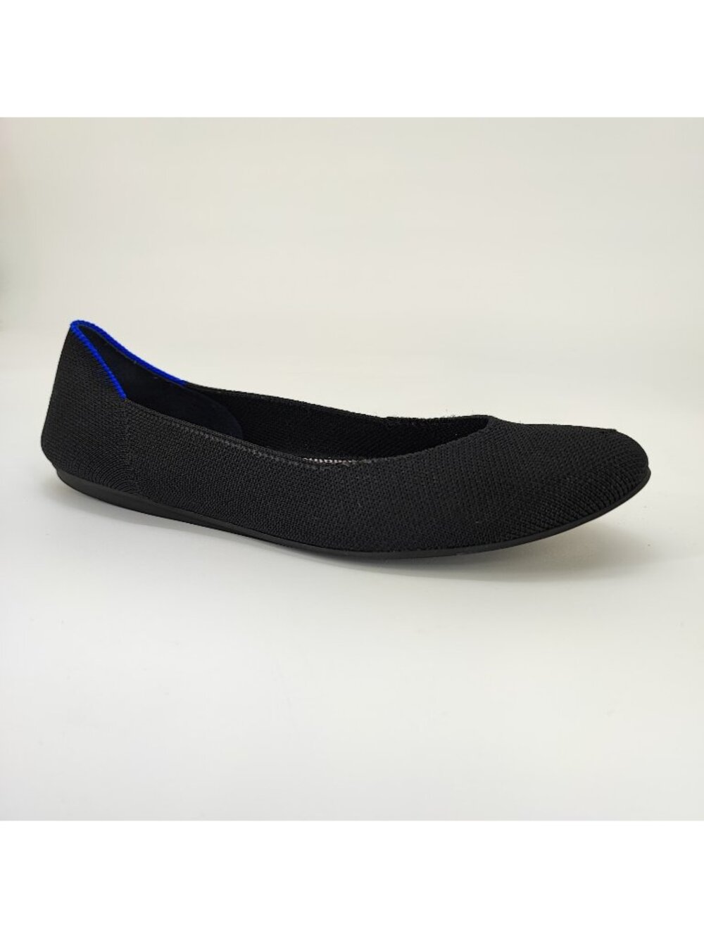 Rothy's The Flat Women's Size 7 US Ballet Flats Knit Black Washable Eco Friendly